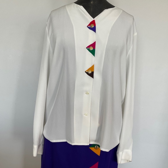 SIMON CHANG BLOUSE SIZE:12 - Picture 4 of 4